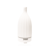 Aroma Ceramic Striped White diffuser with power adapter