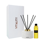 Reed diffuser gift set marble design for hotel-like scenting