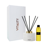 Marble Reed Diffuser Gift Set with premium fragrance oils and reeds