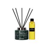 Green Marble Reed Diffuser Set