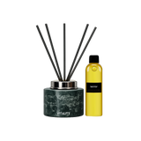 Green Marble Reed Diffuser Set