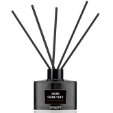 Oud Serenity fragrance diffuser displayed in luxury packaging