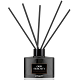 Oud Serenity fragrance diffuser displayed in luxury packaging