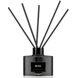 Premium rose fragrance reed diffuser displayed in gift box