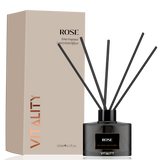 Luxury Rose Reed Diffuser set with 120 ml fragrance and reeds