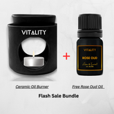 Oil Burner + Free Rose Oud ( Flash Sale )