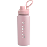 Powder Coated Water Bottle - Pink Spout