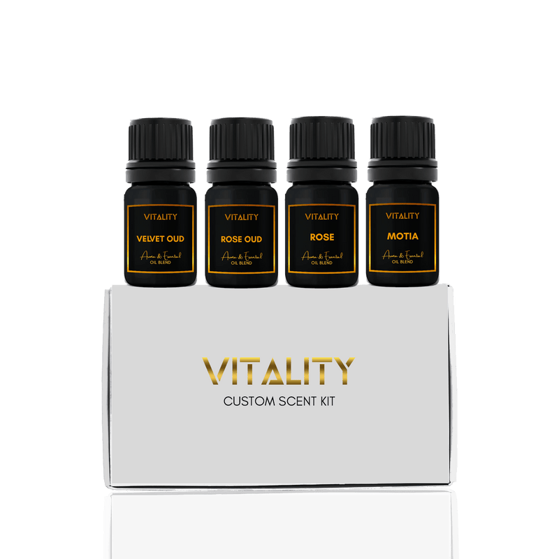 Oud & floral oils with aroma diffuser in bundle set