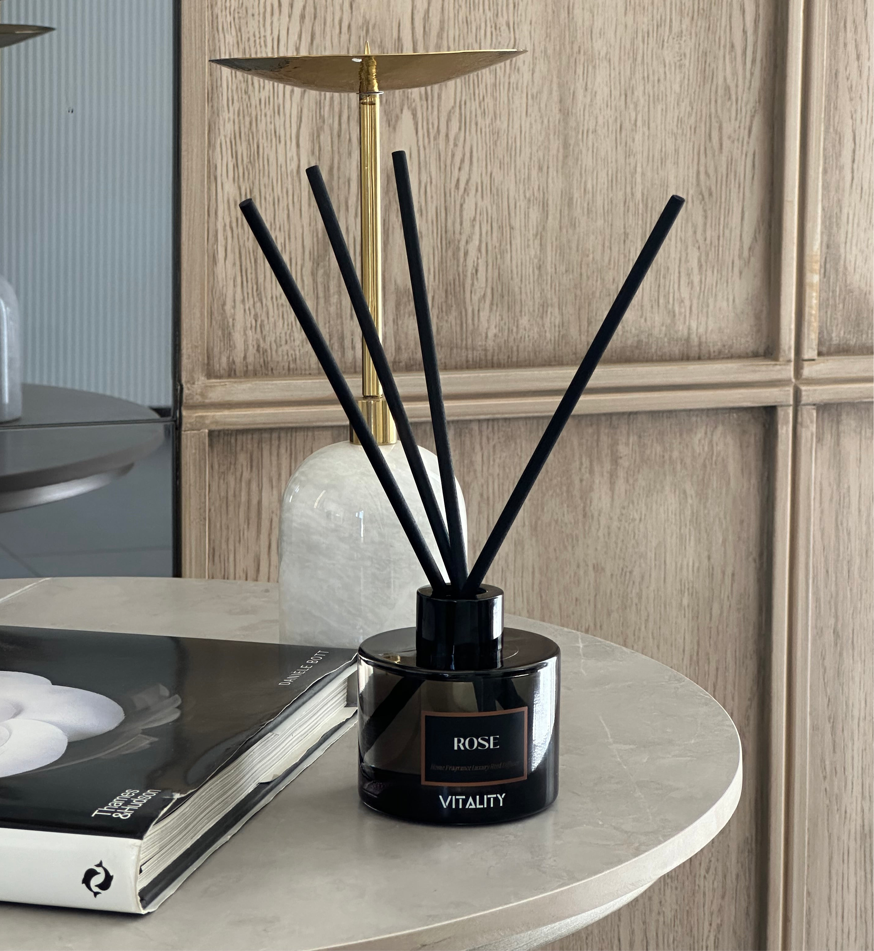 Elegant Rose Reed Diffuser set for home and office fragrance