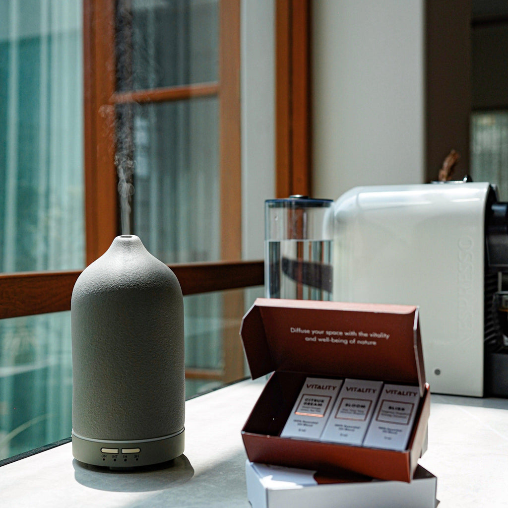 Charcoal Stone Diffuser – Vitality