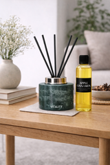 Green Marble Reed Diffuser Set