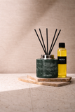 Green Marble Reed Diffuser Set
