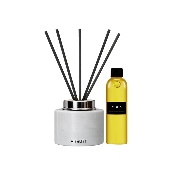 White Marble Reed Diffuser Set