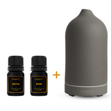 Charcoal Diffuser with free Rose & Motia Oil