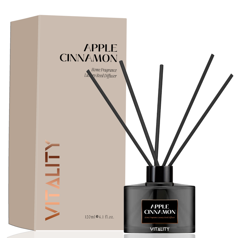 Apple Cinnamon Reed Diffuser set with 5 premium reeds