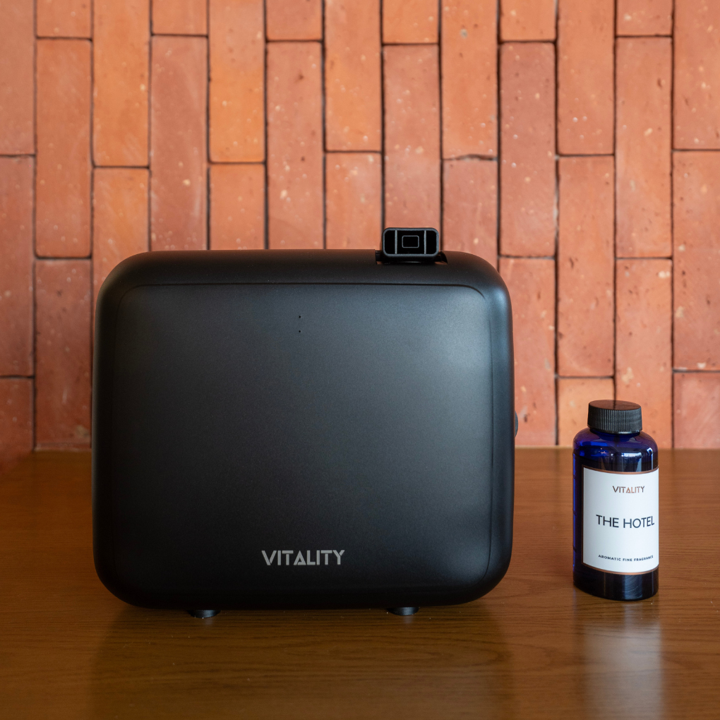 “Scent Pro 750 diffuser mounted on wall HVAC compatible”