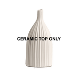 REPLACEMENT TOP - Aroma Ceramic Striped White