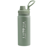 Powder Coated Water Bottle - Green Spout