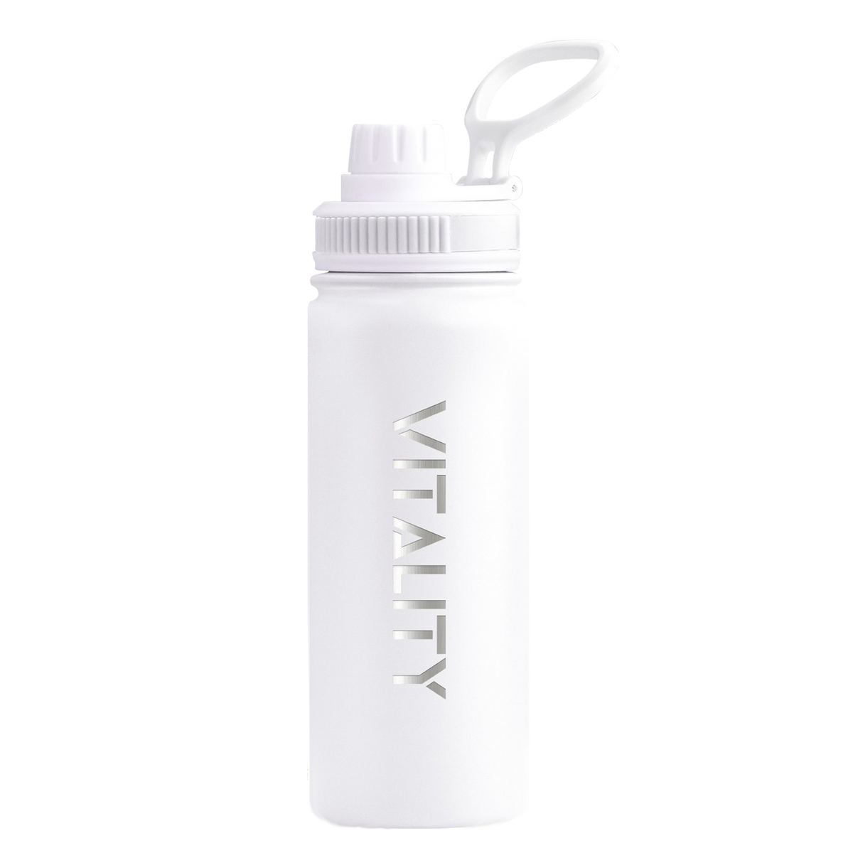 Powder Coated Water Bottle - White Spout